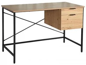 ΜΕΤΑΛΛΙΚΟ ΓΡΑΦΕΙΟ Fylliana Edge 1932 GREY OAK ΧΡΩΜΑ 120x60x76εκ 0033-223-011