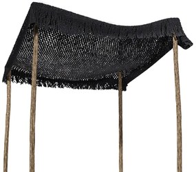 Δίχτυ σκίασης Roof pakoworld μακραμέ μαύρο 4x4m