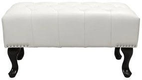 ΤΑΜΠΟΥΡΕ ΥΠΟΠΟΔΙΟ T.CHESTERFIELD EMMA HM226.02 PU ΛΕΥΚΟ-ΜΑΥΡΑ ΠΟΔΙΑ 80x44x39Yεκ.