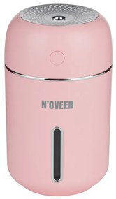 Μίνι υγραντήρας υπερήχων NOVEEN MUH242, 2W, 50ml/h, 2 λειτουργίες, USB, οπίσθιος φωτισμός LED, ροζ