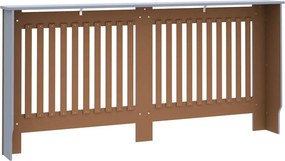 vidaXL Καπάκι Καλοριφέρ 2 pcs Γκρι 172 x 19 x 81,5 cm