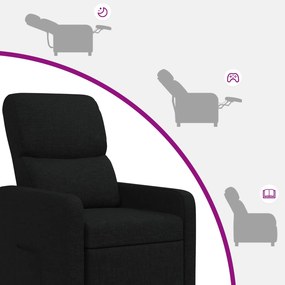 vidaXL Αναπαυτική Καρέκλα Μαύρο Πολυεστέρας