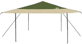 vidaXL Σκηνή Canopy Pop-up Πράσινο 400 x 400 cm ύφασμα