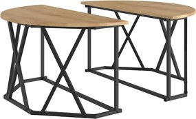 vidaXL Τραπεζάκι σαλονιού Artisan Oak 80 x 80 x 42 cm