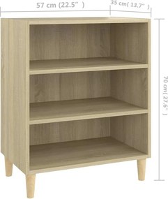 vidaXL Ραφιέρα Sonoma Δρυς 57 x 35 x 70 εκ. από Μοριοσανίδα