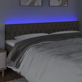 ΚΕΦΑΛΑΡΙ ΚΡΕΒΑΤΙΟΥ LED TAUPE 180X7X78/88 ΕΚ. ΥΦΑΣΜΑΤΙΝΟ 3121966