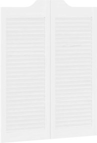 vidaXL Πόρτες Swing Λευκό 100 x 40 cm Μασίφ Ξύλο Πεύκου