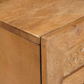 vidaXL Κομοδίνο Ανοιχτό καφέ 50 x 33 x 60 εκ Μασίφ ξύλο μάνγκο