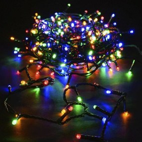 100 Χριστουγεννιάτικα led πολύχρωμα λαμπάκια με πρόγραμμα χωρίς τροφοδοτικό ΙΡ44