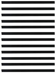 vidaXL Αυτοκόλλητες σφραγίδες πόρτας 12 pcs Μαύρο 100 cm