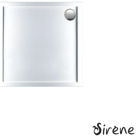 SIRENE EXTRA FLAT E8080-300 Τετράγωνη Ακρυλική Ντουζιέρα White 80x80cm