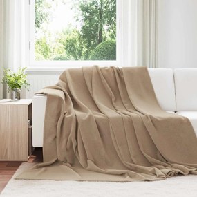 vidaXL Κουβέρτα Καμηλοπάρδαλη 220 x 240 cm Μαλλί