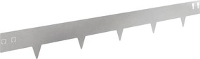 vidaXL Περίγραμμα γκαζόν 50 τμχ. 100 x 12 cm Stainless Steel Ασημί