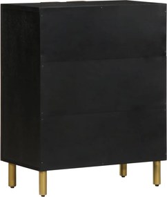 vidaXL Μπουφές Μαύρος 60x33x75 εκ. από Επεξεργασμένο Ξύλο