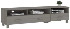 vidaXL Έπιπλο Τηλεόρασης HAMAR Αν. Γκρι 158x40x40εκ. Μασίφ Ξύλο Πεύκου