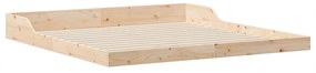 vidaXL Σκελετός Κρεβατιού Καφέ 180 x 200 cm Μασίφ ξύλο πεύκου