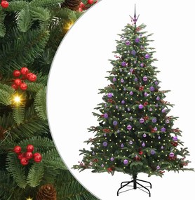 vidaXL Τεχνητό Χριστουγεννιάτικο Δέντρο με 300 LED Πράσινο 240 cm