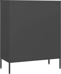 vidaXL Συρταριέρα Ανθρακί 80 x 35 x 101,5 εκ. από Ατσάλι