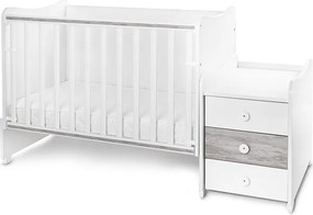 BED MAXI PLUS NEW 70/160 WHITE/ARTWOOD