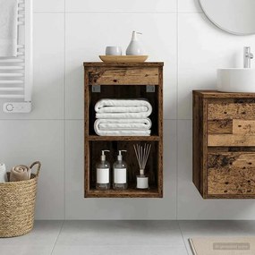 vidaXL Ντουλάπι Μπάνιου Παλαιωμένο ξύλο 30 x 41 x 50 εκ.