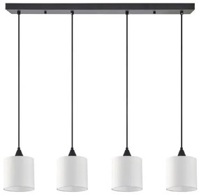Κρεμαστό Φωτιστικό Οροφής Ύφασμα ADEPT H300 Φ85 Homelighting-77-9021-Λευκό 77-9021