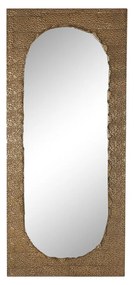 Τοίχο καθρέφτη Home ESPRIT Χρυσό Μέταλλο 80 x 6 x 180 cm