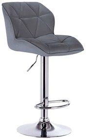 Σκαμπό Μπαρ 43.0203 86 Margo Με Αμορτισέρ 42x49x66-86/89-109cm Pu Grey Zita Plus