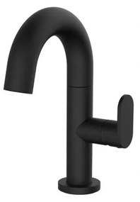 Armando Vicario Slim Black Matt Μπαταρία Νιπτήρος με Βαλβίδα clic-clac 500010-400