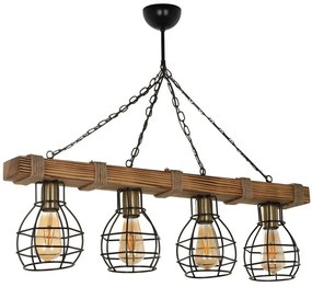 Φωτιστικό Οροφής - Ράγα Tulay 534LUN3335 85x14x70cm 4xE27 40W Multi Opviq