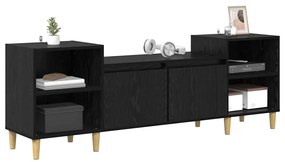 vidaXL Ντουλάπι TV Μαύρη Οξυά 160 x 35 x 55 εκ. Επεξεργασμένο ξύλο