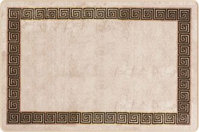 vidaXL Χαλί Runner MARSA Μπεζ και Μαύρο 100 x 150 cm Πολυέστερ και PVC