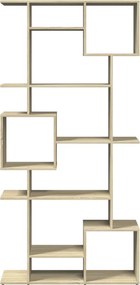 vidaXL Βιβλιοθήκη Χρώμα Sonoma Δρυς 92x29x188 εκ. Επεξεργασμένο Ξύλο