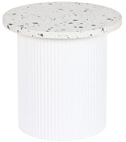 Βοηθητικό Τραπέζι Home ESPRIT Λευκό Ξύλο MDF Terrazzo 40 x 40 x 37,5 cm