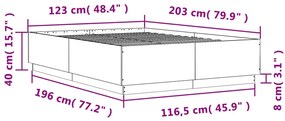 ΠΛΑΙΣΙΟ ΚΡΕΒΑΤΙΟΥ ΛΕΥΚΟ 120 X 200 ΕΚ. ΕΠΕΞΕΡΓ. ΞΥΛΟ 3209709