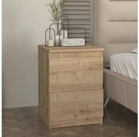 Κομοδίνο Breve Megapap sapphire oak 39,8x41,8x55εκ. GP042-0268,1-GP042-0268,1-Καφέ GP042-0268,1