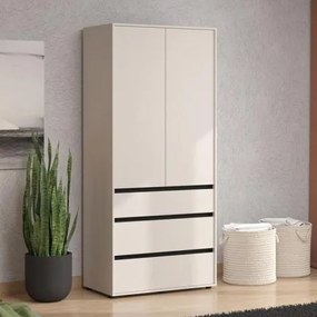 ΝΤΟΥΛΑΠΑ CORBETT 2K3F h211 CASHMERE/ΜΑΥΡΟ ΜΑΤ ΧΡΩΜΑ 93x55x211εκ 11014685