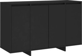 vidaXL Συρταριέρα Μαύρη 120 x 41 x 75 εκ από Μοριοσανίδα