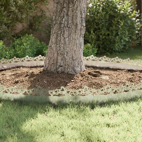 vidaXL Περιγράμματα γκαζόν 10 pcs Ασημί 103 x 0,05 x 22 εκ