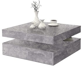 Βοηθητικό Τραπέζι Ανοιχτό Γκρι (78 x 78 x 35,4 cm)