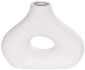 Βάζο Horizon 21253 18x6x15cm White GloboStar Κεραμικό
