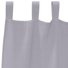 vidaXL Κουρτίνες 2 pcs Μεταλλικό Γκρι 245 x 140 εκ. Πολυεστέρας