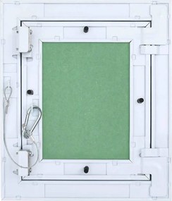 vidaXL Πάνελ Πρόσβασης Πράσινο και Ασημί 20 x 25 cm