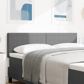 vidaXL Κεφαλάρι Απλό Σχέδιο Ανοιχτό Γκρι 160 εκ Ύφασμα Κορντούρας