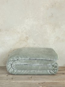 Κουβέρτα Βελουτέ Γίγας 240x260 Coperta - Sage Green 5206482108899