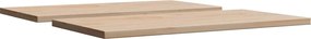 vidaXL Επιφάνειες Τραπεζιού Ορθογώνιες 2 τεμ. 90x45x2,5εκ Μασίφ Πεύκο