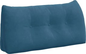 vidaXL Μαξιλάρι Πλάτης Μπλε 100 x 24 x 50 εκ Βελούδο