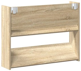 vidaXL Παπουτσοθήκες 2 τεμ. Sonoma Δρυς 80 x 18 x 60 εκ. Μοριοσανίδα
