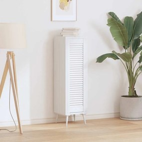 vidaXL Πόρτα ντουλαπιού Louvred Design Λευκό 99x29,5 cm