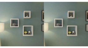 vidaXL Ράφια Τοίχου Κύβοι 6 τεμ. Λευκό