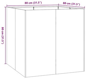 ΖΑΡΝΤΙΝΙΕΡΑ ΑΝΘΡΑΚΙ 80X80X80 ΕΚ. ΑΠΟ ΧΑΛΥΒΑ 860782